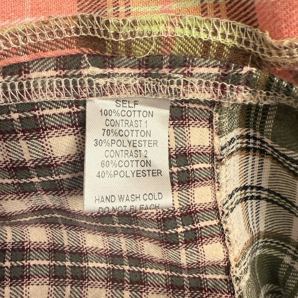 Easel Los Angeles Patchwork Plaid Multicolor Over… - image 6